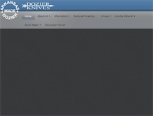 Tablet Screenshot of dozierknives.com